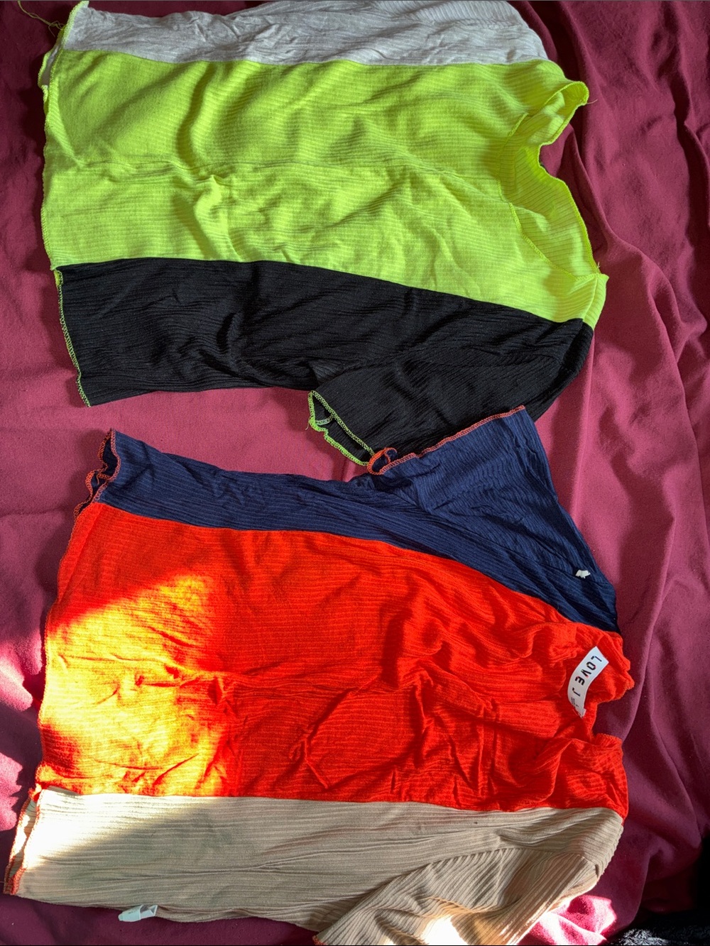 Women’s Multicolor Crop Tops
